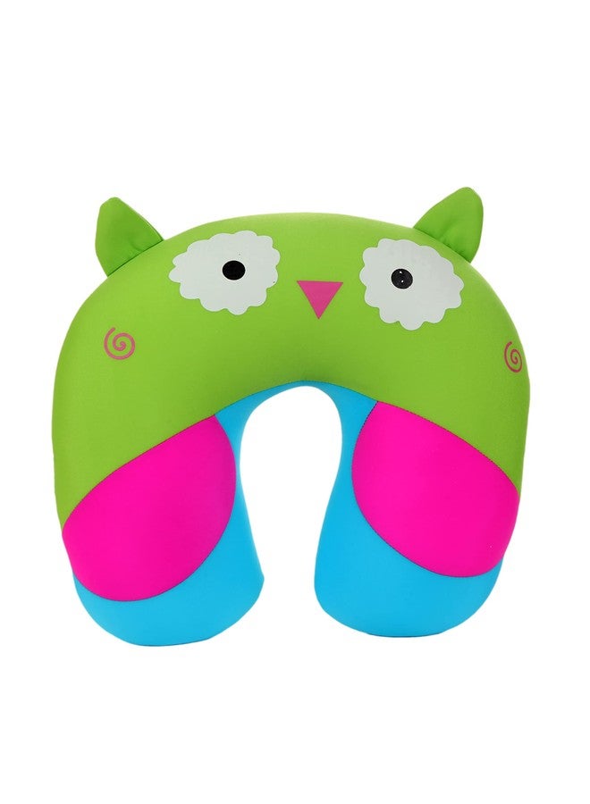 GIFTWISH Travel Pillow Multipurpose, Comfortable Raised Travel Pillow Great for Road Trips and Flights (Two Eye Green)